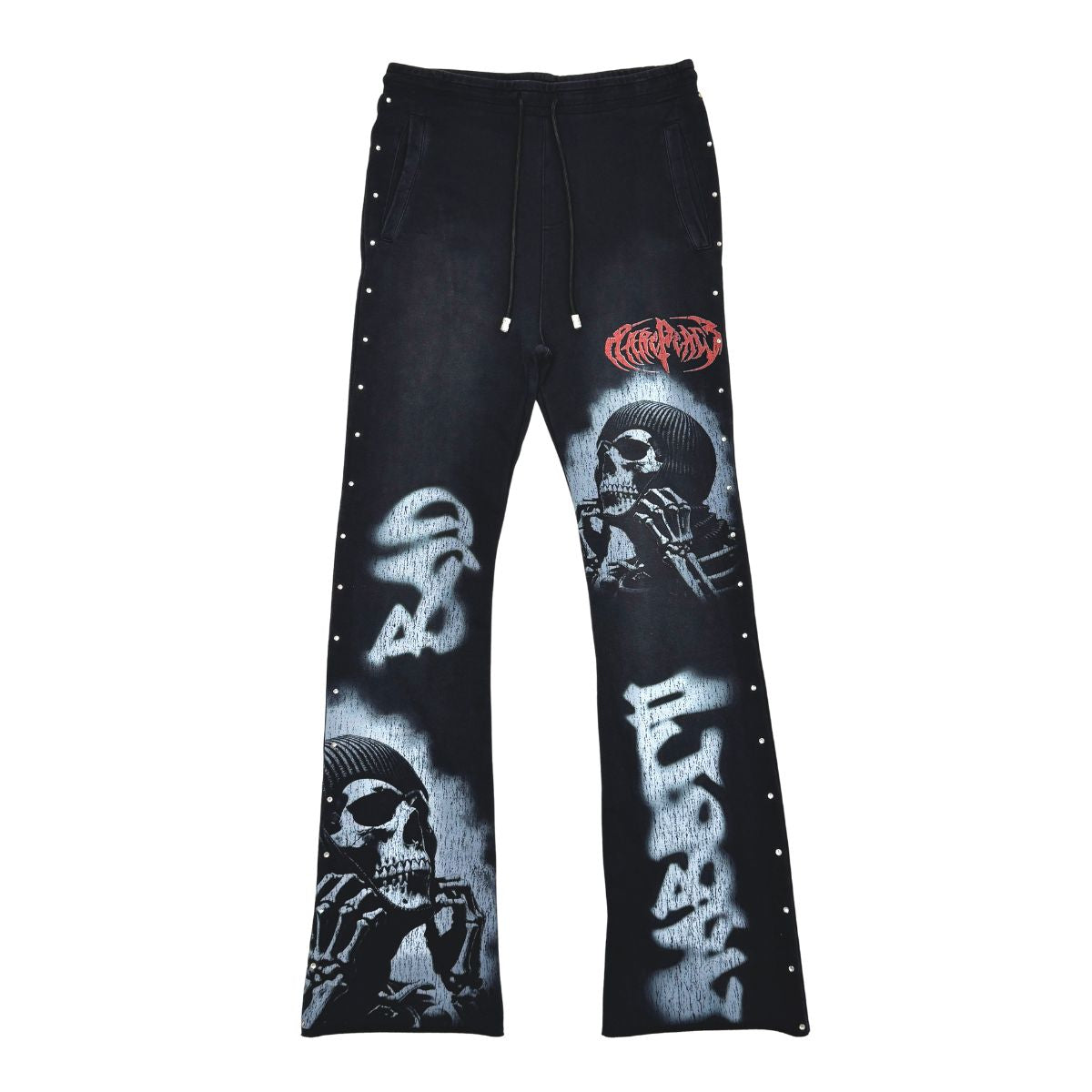 Rare Peace Men’s Stacked Jogger Hoodie Set W/ Rhinestones
