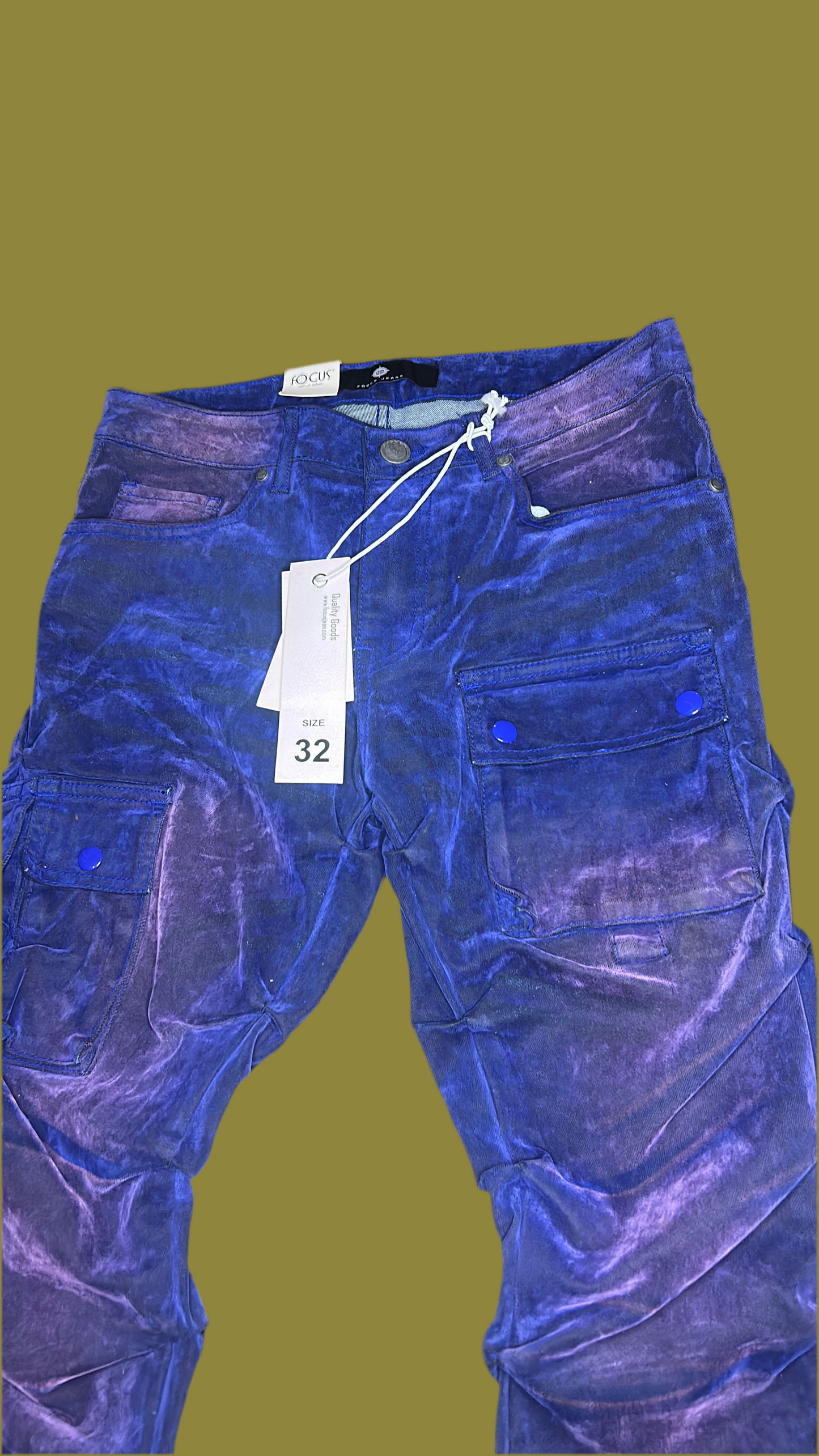 Focus Jeans Men’s Royal Blue Skinny Pants