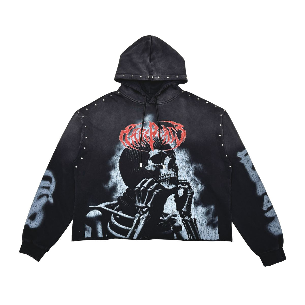 Rare Peace Men’s Stacked Jogger Hoodie Set W/ Rhinestones