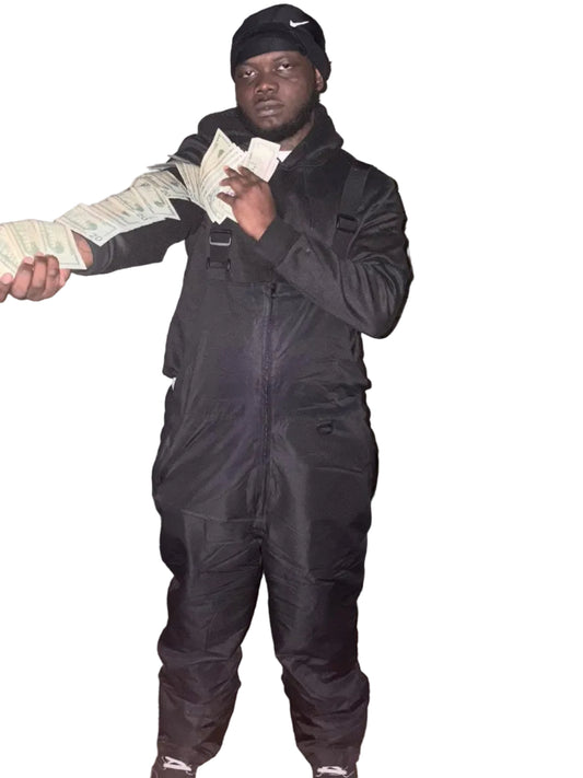 Men’s $treetwear Black Insulated Trap suit