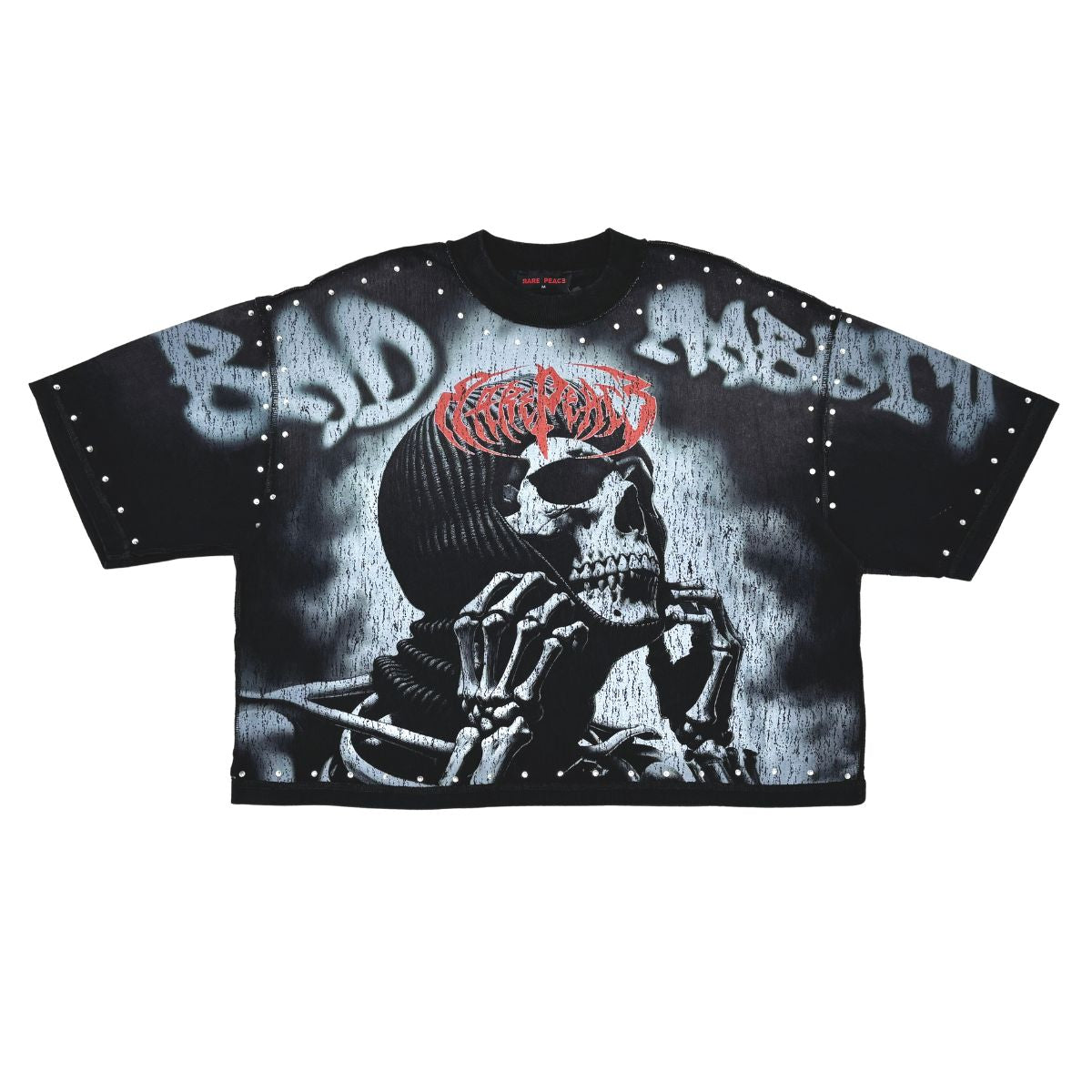 Rare Peace Men’s Washed Heavy Tee w/ Rhinestone Detail