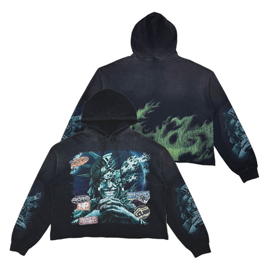 Rare Peace Men’s Stacked Jogger Hoodie Set w/ Rhinestones