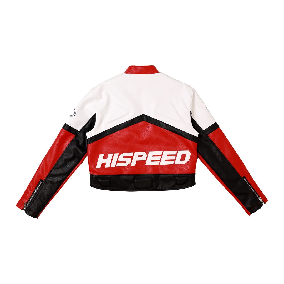 First Row Women’s Leather Race Track Jacket