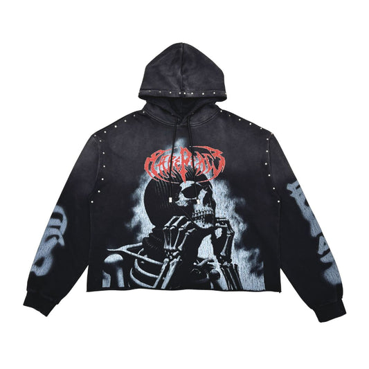 Rare Peace Men’s Stacked Jogger Hoodie Set W/ Rhinestones